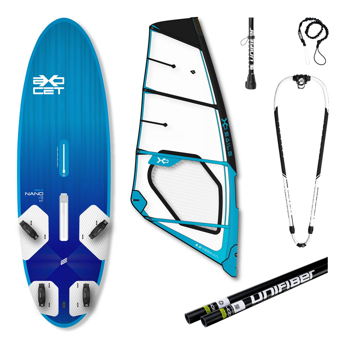 Nano V4 Daggerboard AST 155 & XO Sails Vega Rig 4.0