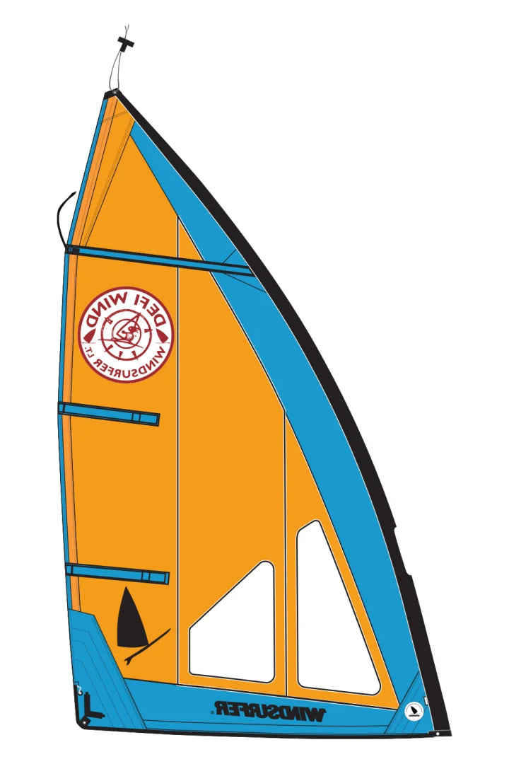 Windsurfer LT by Exocet Defi Wind Sail 5.0 Orange Navy
