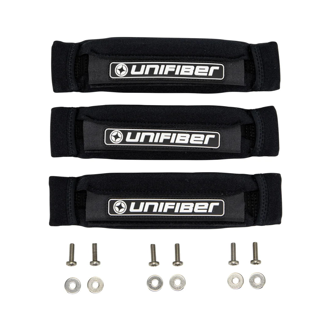 Neon Footstrap Set White (3x) Incl. Srews & Washers