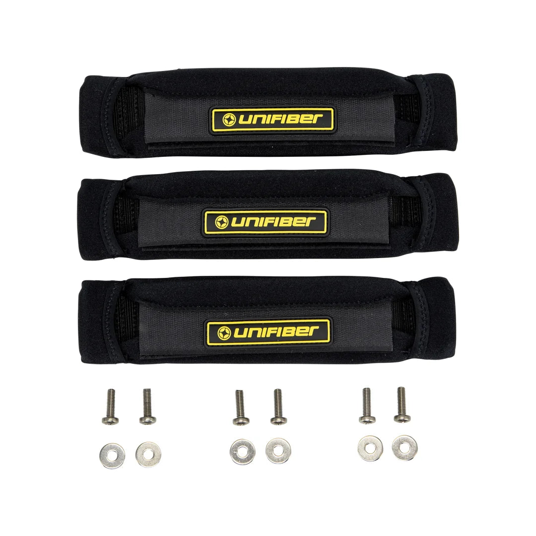 Neon Footstrap Set Yellow (3x) Incl. Srews & Washers