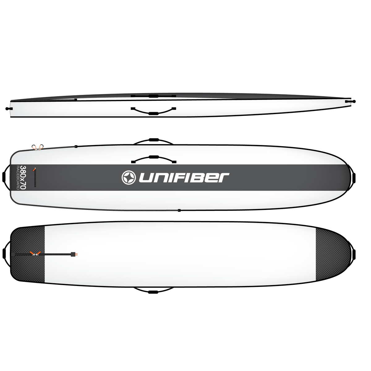 Boardbag Pro Luxury Raceboard 380 x 70