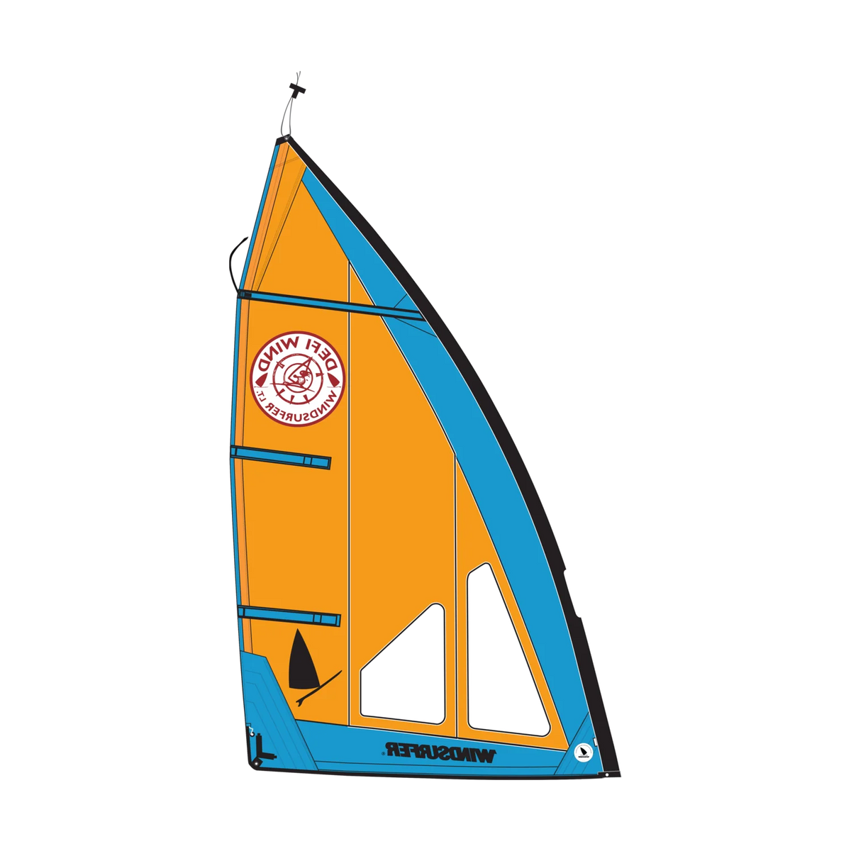 Windsurfer LT Sail — defi wind sail 5 0 orange navy