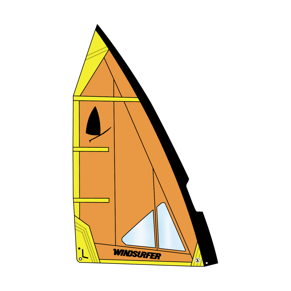 Windsurfer LT Sail — sail 5 7 orange