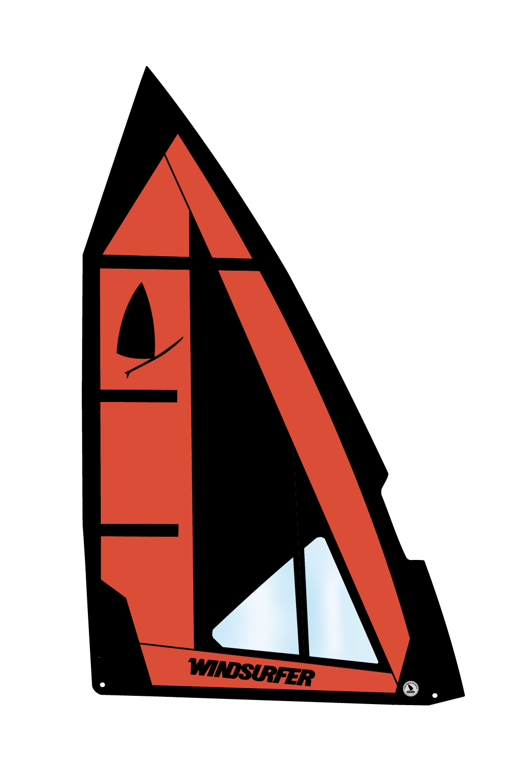 Windsurfer LT by Exocet Sail 5,7 Red/Black