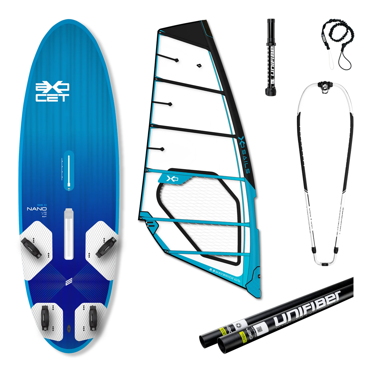 Nano V4 Daggerboard AST 155 & XO Sails Vega Rig 7.3