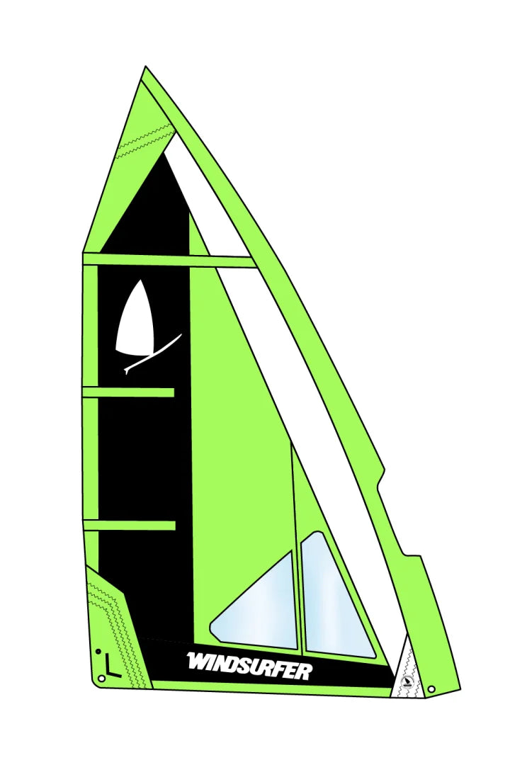 Windsurfer LT by Exocet Sail 5,7 Black/Green