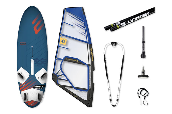 Nano V3 AST 155D & Maverick II 5.8 Rig Windsurf Pack Unifiber X Exocet