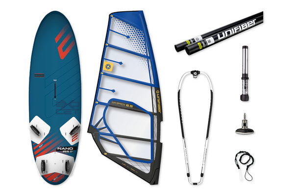 Nano V3 AST 155 & Maverick II 6.5 Rig Windsurf Pack Unifiber X Exocet