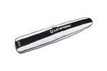 White and black paddle bag with 'uniFiber' branding on a white background