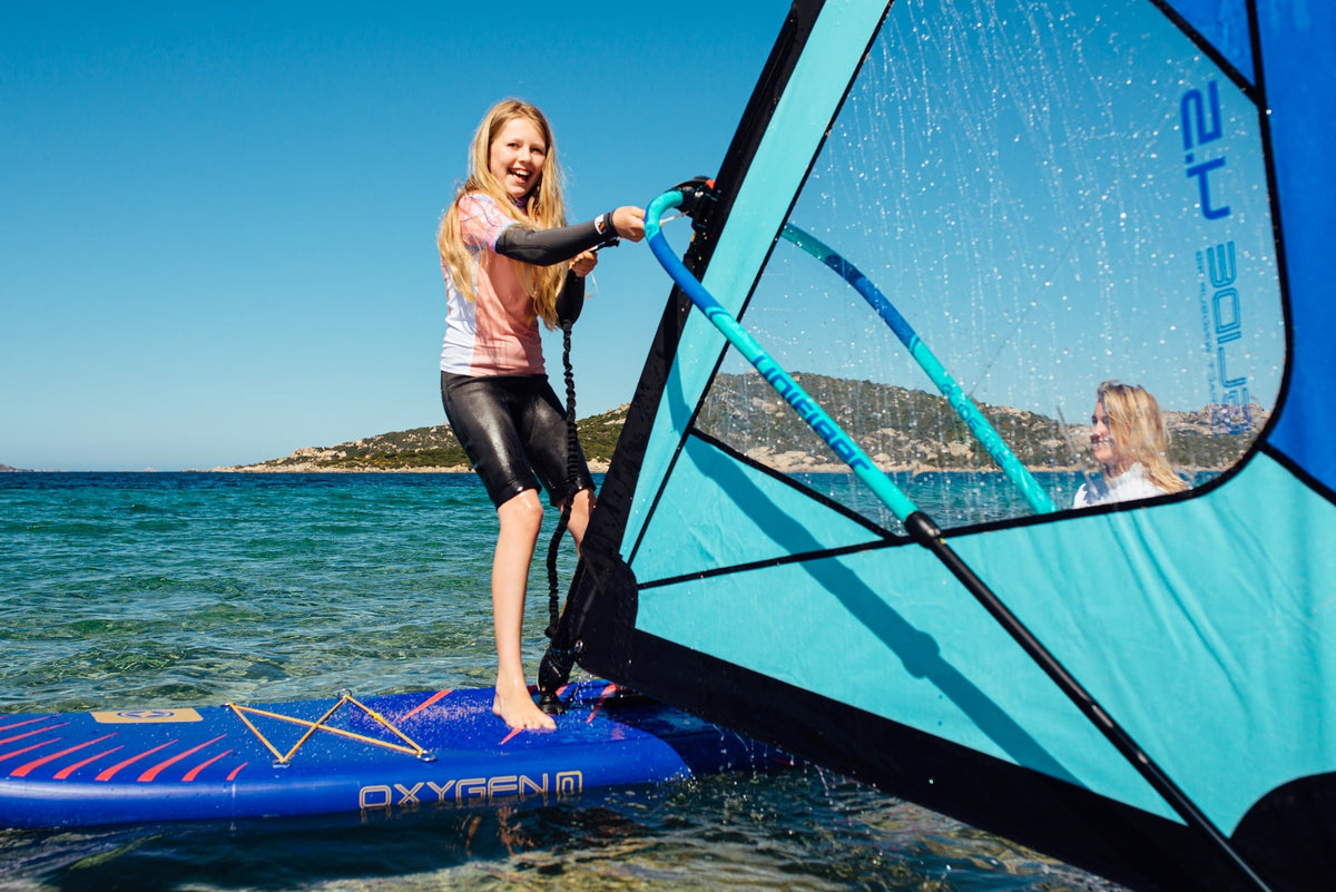 Oxygen iWindSup (FCD) 10'7" & Glide 4.5 Rig + Paddle + Leash Windsup Pack Unifiber