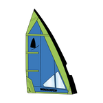 Windsurfer LT Sail — sail 5 7 blue green