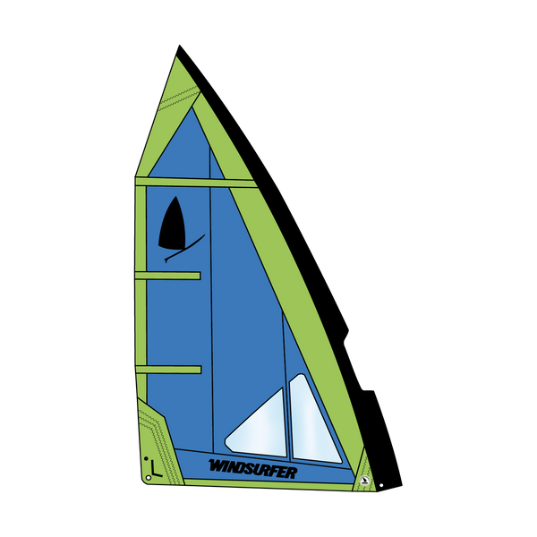 Windsurfer LT Sail — sail 5 7 blue green