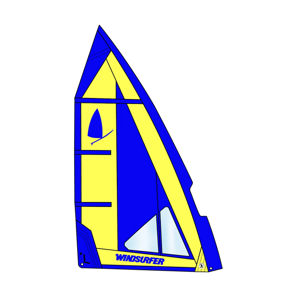 Windsurfer LT Sail — sail 5 7 blue yellow