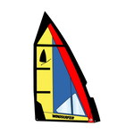 Windsurfer LT Sail — sail 5 7 blue yellow red