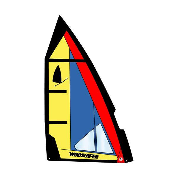 Windsurfer LT Sail — sail 5 7 blue yellow red