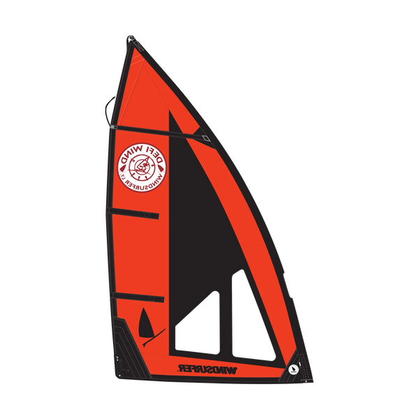 Windsurfer LT Sail — defi wind sail 5 7 red black