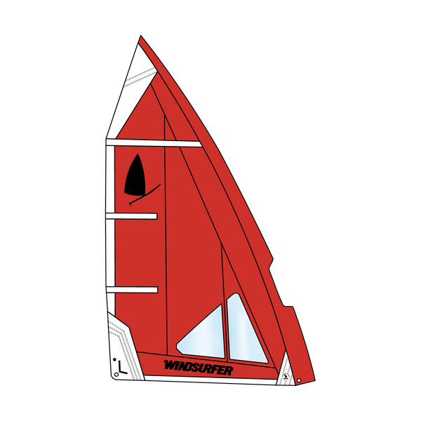 Windsurfer LT Sail — sail 5 7 hot red