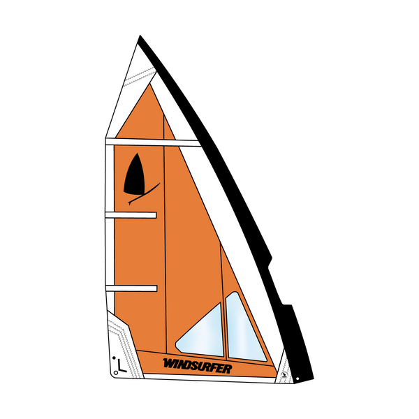 Windsurfer LT Sail — sail 5 7 orange white