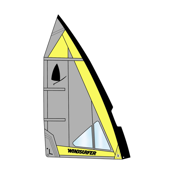 Windsurfer LT Sail — sail 5 7 yellow grey