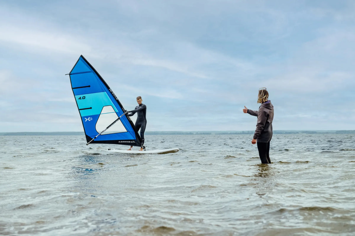 Swing Dacron Complete Rig EPX 2.5 -- in-water riding (2/3)
