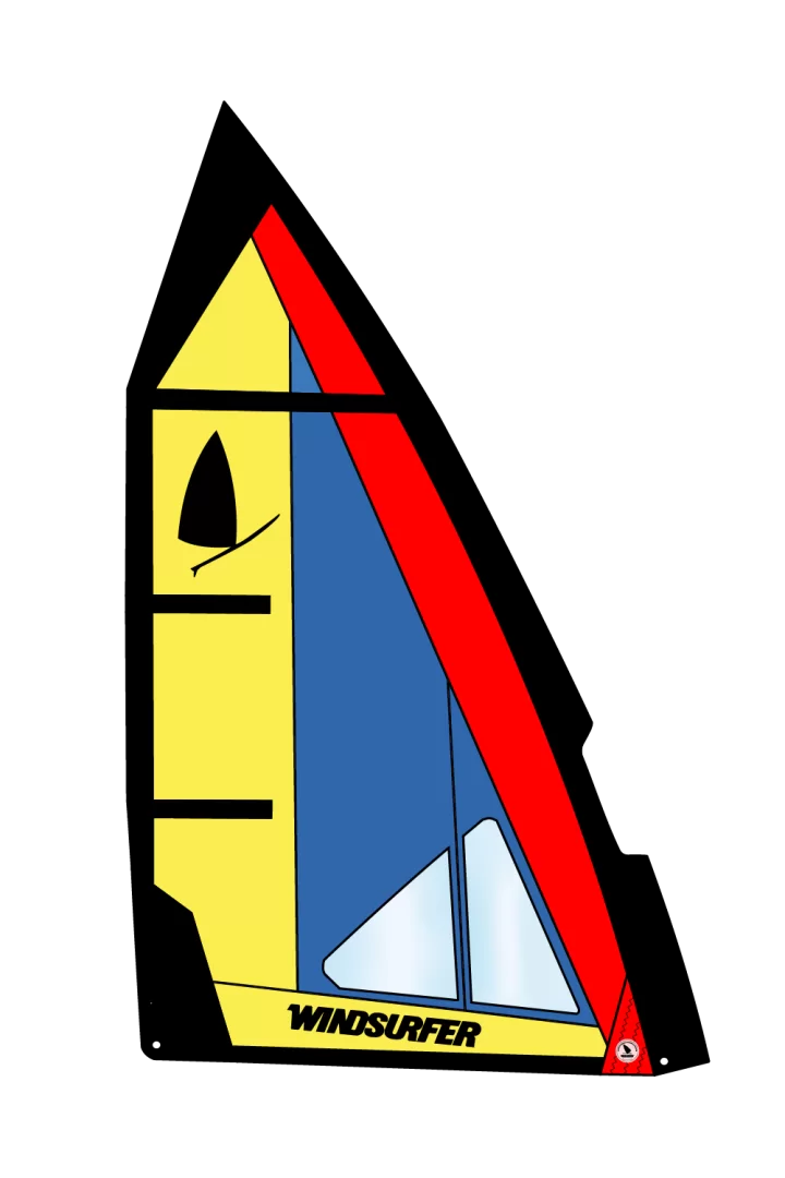 Windsurfer Sail 5,7 Blue Yellow Red