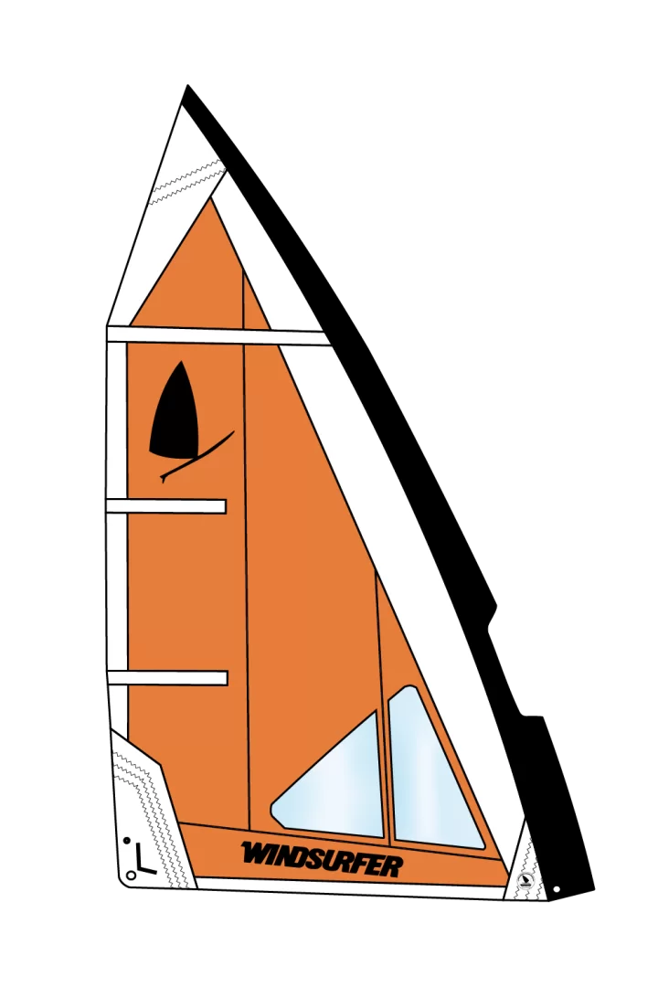 Windsurfer Sail 5,7 Orange White