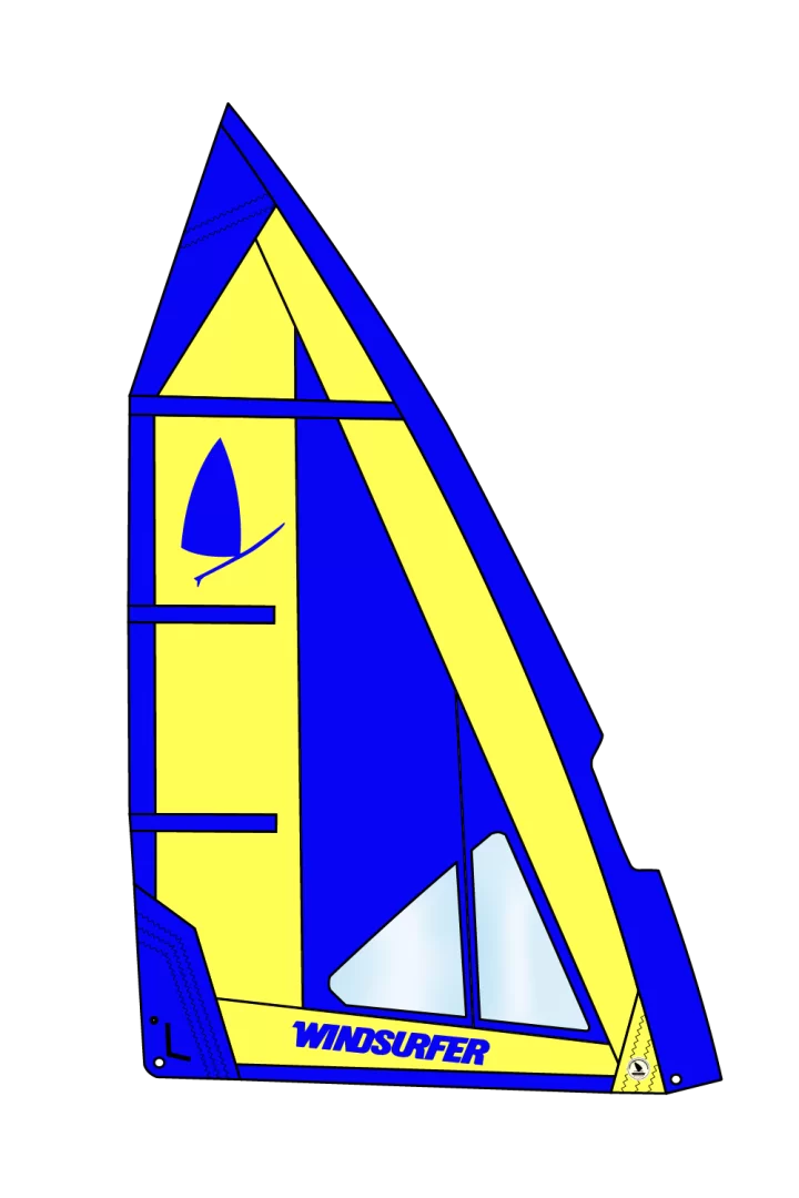 Windsurfer Sail 5,7 Blue Yellow